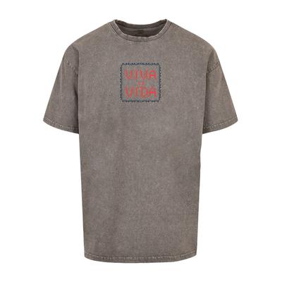 T-Shirt MERCHCODE "Merchcode Herren", Herren, Gr. L, grau (asphalt), 100% Baumwolle, bedruckt, oversize, Rundhals, Shirts T-Shirt