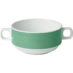 COLOURS Suppentasse - 28 cl - (stapelbar) - Petrol, 6er Set