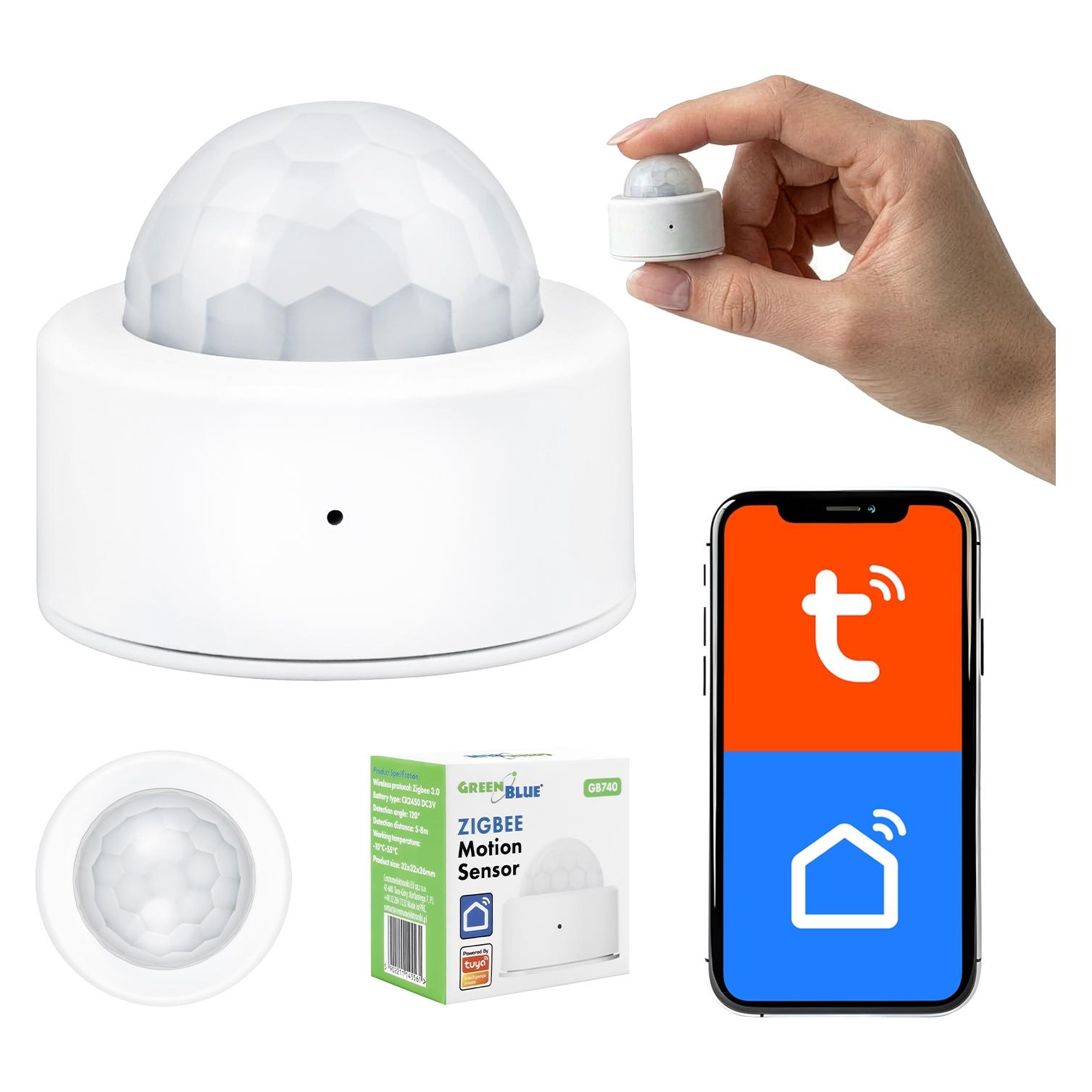 Greenblue Drahtloser Zigbee-Bewegungssensor Tuya GB740 (8 m) (GB740)