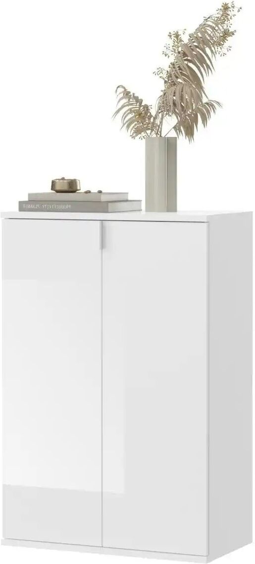 Höffner Schuhschrank  Projekt X ¦ weiß ¦ Maße (cm): B: 61 H: 99 T: 34.0