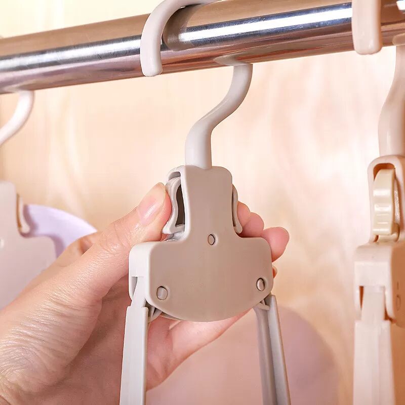 INF 5er-Pack tragbare Kleiderbügel für die Reise Grau