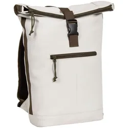 Tim - New York Rolltop Rucksack beige/olive