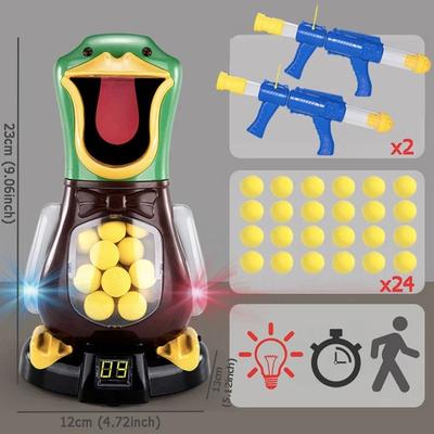 Uplift Picks Hungry Duck Shooting Toy Soft Bullet Target Game With Scoring Lights For Kids battle Duck Set