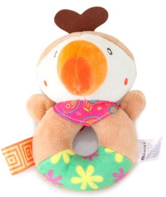 Tiny Tots Teens Trends Elephant Plush Baby Rattle Toys, Cute Infant Bed Toy, Bear Hand Ring Bell, Educational Toy For Newborn parrot