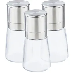3er Set Gewürzmühlen Salzmühle Pfeffermühle Mühle Chillimühle