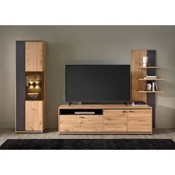 Wohnconcept Wohnwand Estoril I Holzoptik Artisan-Eiche