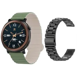 Neuer Smartwatch GlacierX Theron Black + Band GX-T248