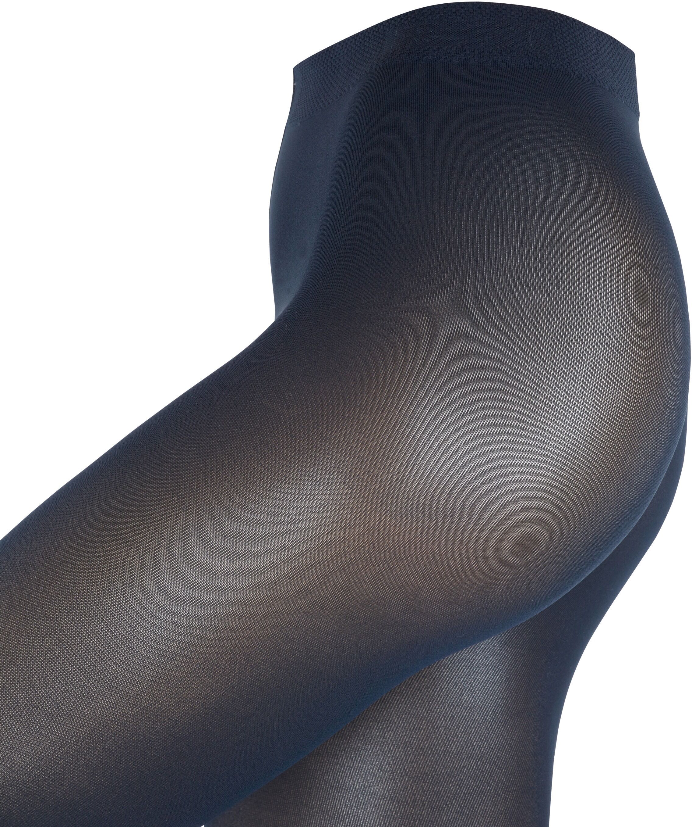 Feinstrumpfhose ESPRIT "50 DEN", Damen, Gr. 44, marine, Obermaterial: 89% Polyamid, 10% Elasthan, 1% Baumwolle, unifarben, Strumpfhosen Feinstrumpfhose, elegant, samtig weich, halb blickdicht marine 44