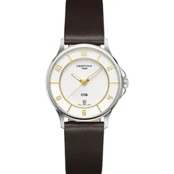 Certina DS-6 Lady C039.251.17.017.01 - creme/gold,braun - 35mm