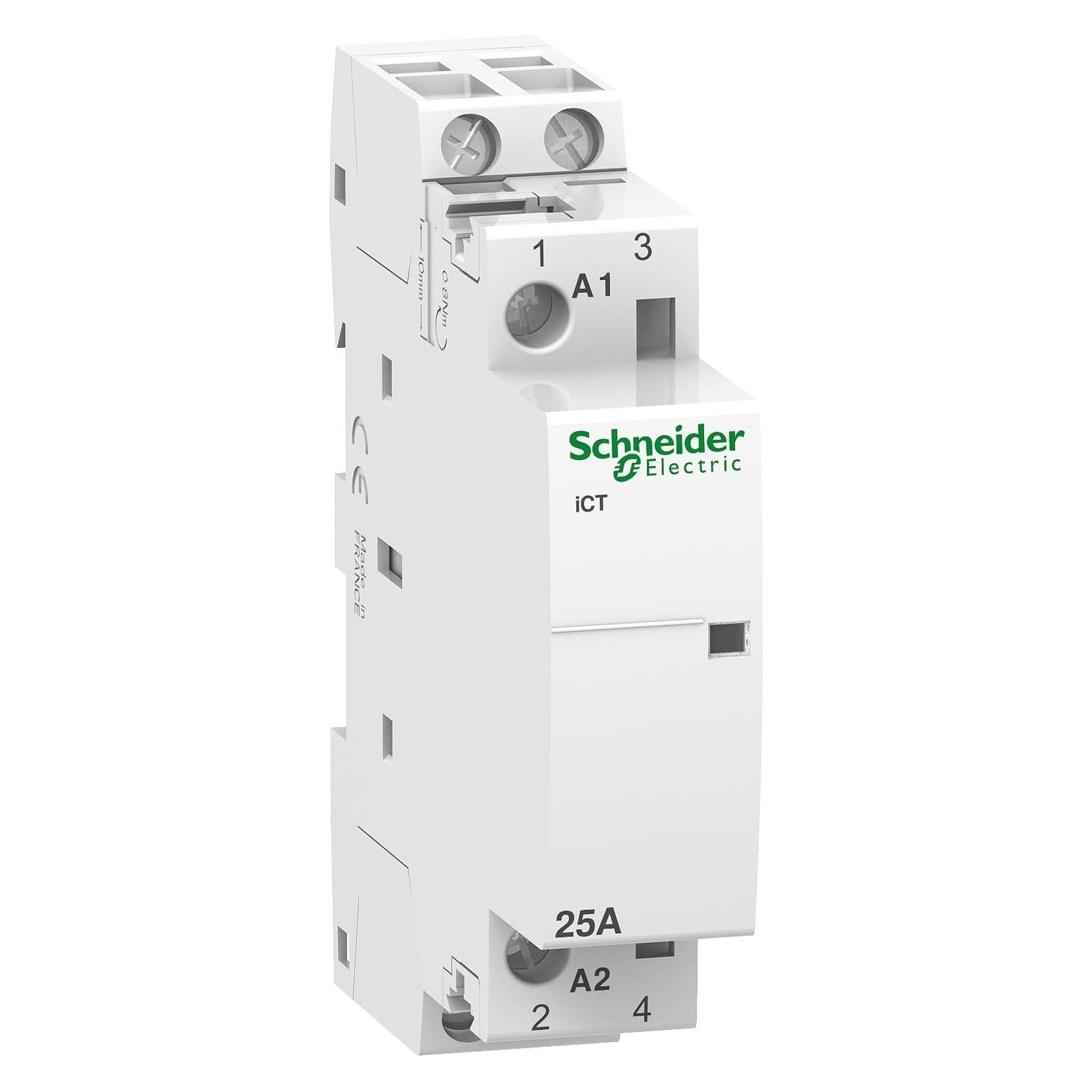 Schneider Electric Acti9 iCT Contactor 25A 2NO 24Vac 50Hz (A9C20132)