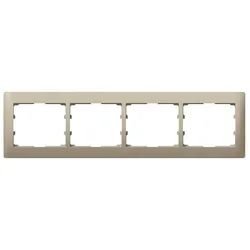Legrand 771404 Rahmen 4-fach waagerecht Galea titanium