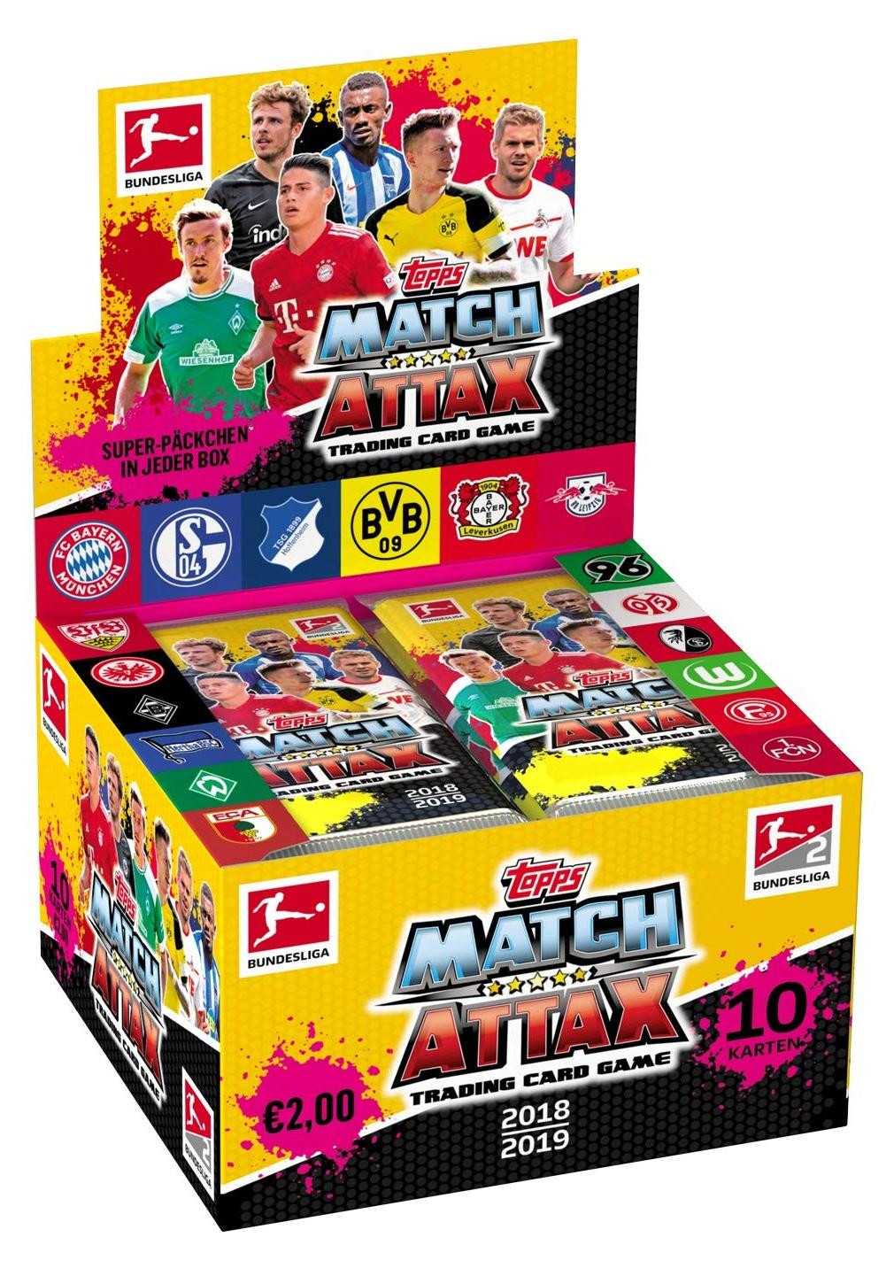 Trading Cards Bundesliga 2018/19 - 36 Boosters Display