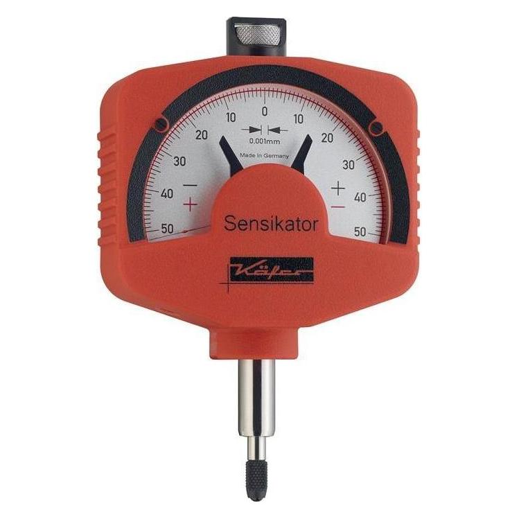 Käfer Feinzeiger Sensikator 0,1 mm Ablesung 0,001 mm mit Stossschutz mit Prüfprotokoll (30150+30200)