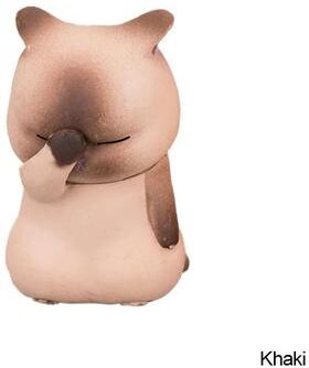 Uplifted Finds Kawaii Cute Cat Doll Ornaments For Desktop And Home Decoration khaki