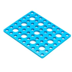 Makeblock Lochplatte 5672, 7x9-Raster, Aluminium 6061, M4- und 8 mm-Bohrungen