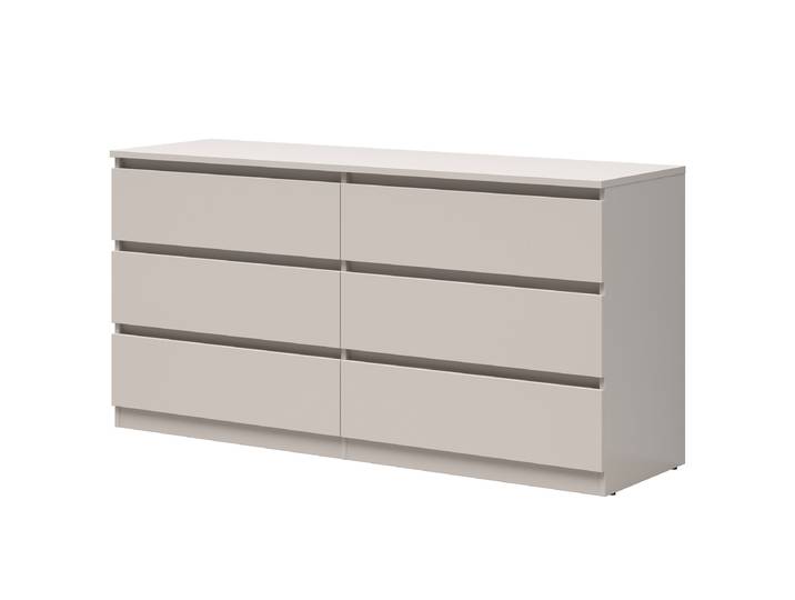 Kommode - Höhe 76 cm 150cm Beige/Kaschmir