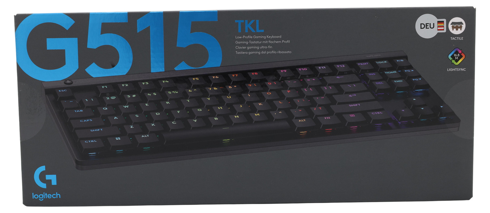 Logitech G G515 TKL kabelgebonden Gaming-toetsenbord QWERTZ, zwart