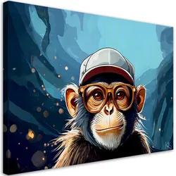 LEINWANDBILD Jugendlicher Affe 60x40cm
