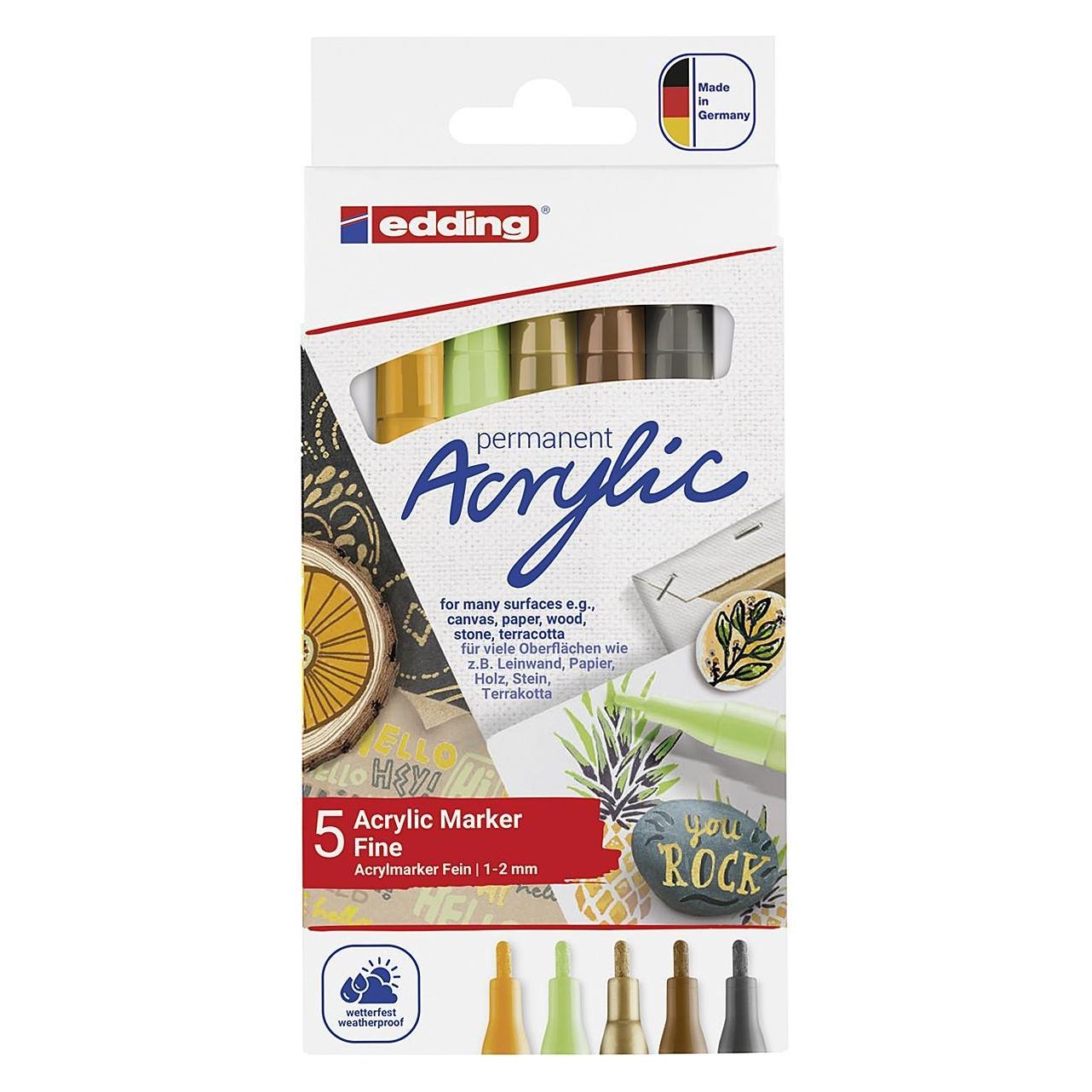 Edding Acrylic Marker 5300 (5x) (4-5300-5S-1)