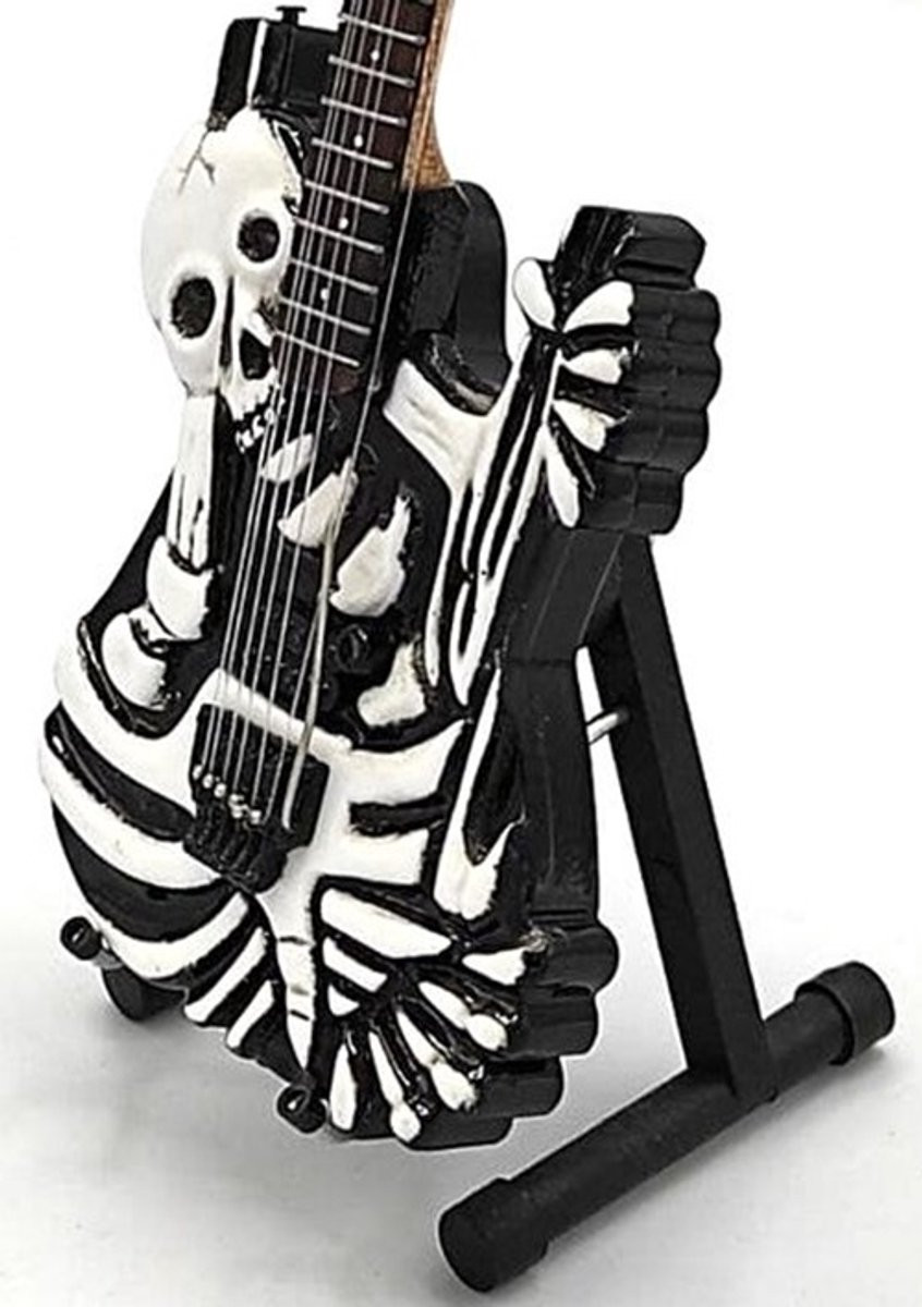 Miniatuur Mr Scary Guitars replica Dem Bones gitaar - George Lynch