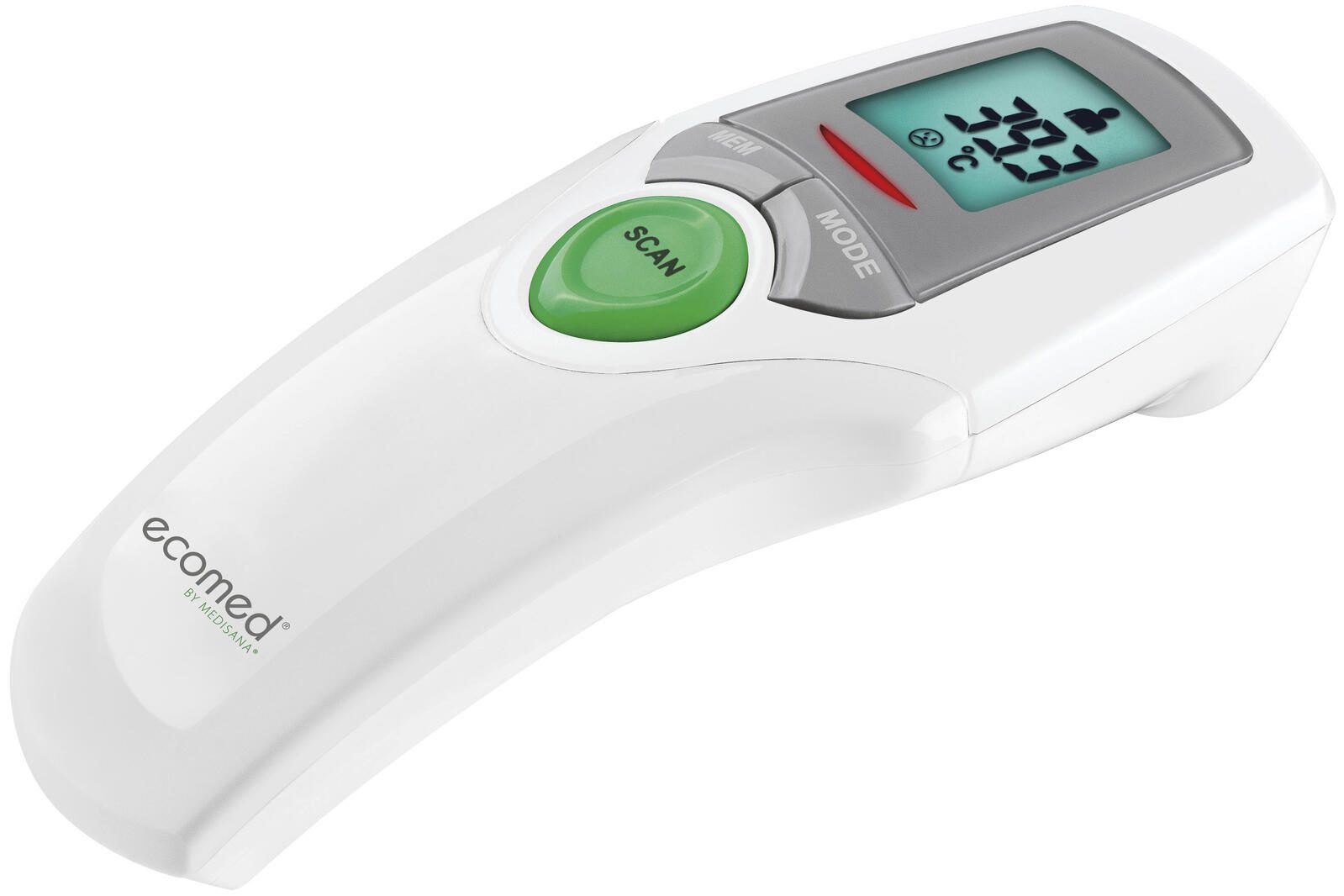 ecomed® by medisana TM-65E Infrarot-Stirnthermometer weiß 23400