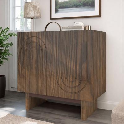 ZWYO HOSIMU "31.5"" Multi-functional 2-Door Decorative Emphasis Sideboard Cabinets with a Large Tabletop and Storage Shelves for Entryway"