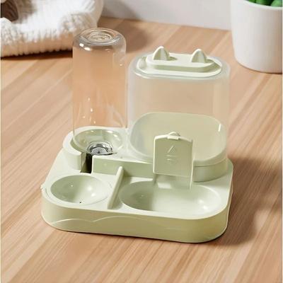 Uplift Essentials Elite 2 in 1 Gravity Pet Feeder & Waterer Station green