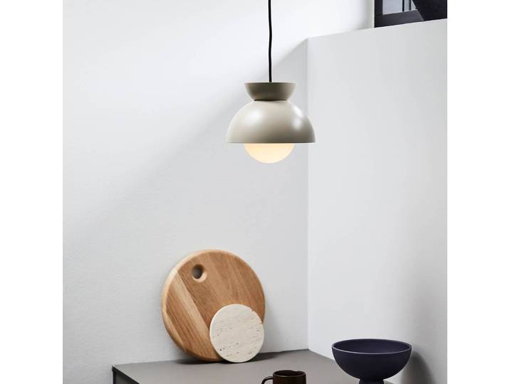 FRANDSEN Designer Hängelampe Butterfly, dimmbar, creme / amber, für Wohn- / Esszimmer, Metall, Design, Pendelleuchte