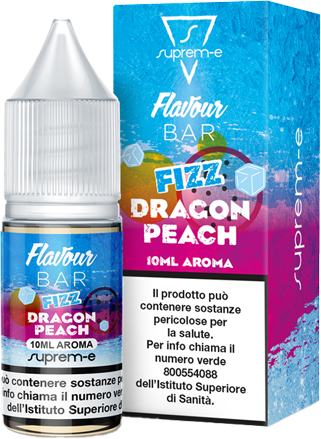 Suprem-e Fizz Dragon Peach Flavour Bar Aroma Concentrato 10ml Dragon Fruit Pesca Ghiaccio