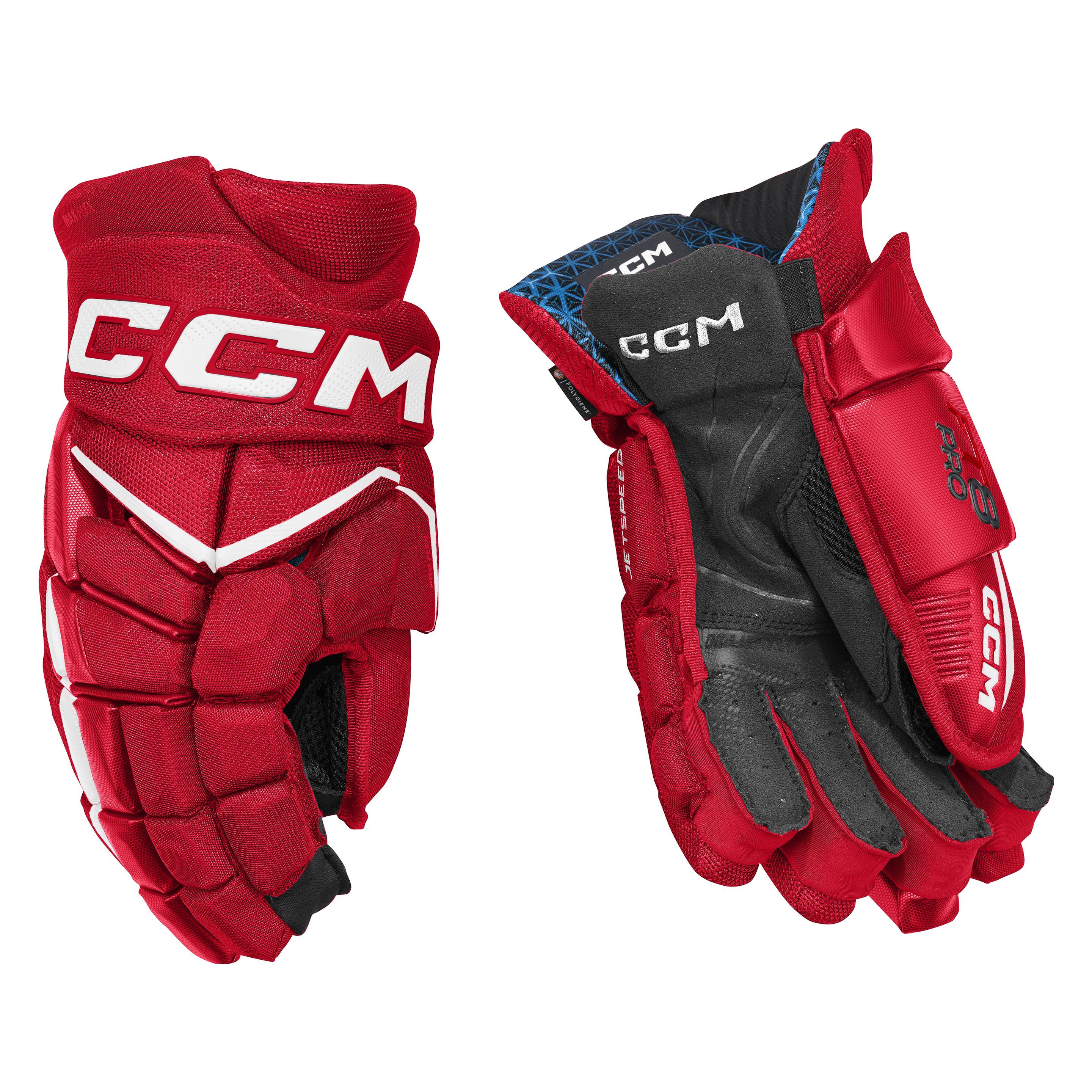 CCM HGFT8PRO SR JS Handschuhe Rot/Weiss 14 (36) (66301420)