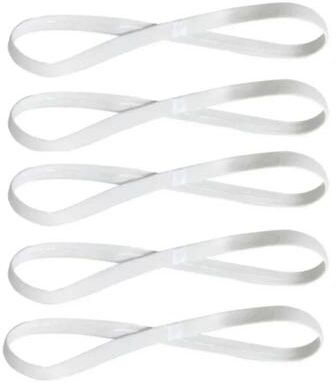 Uplift Picks 5 Pack Non Slip Sports Headbands For Running And Yoga white (5 Pcs)