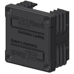SL Rack Kunststoff-Endkappe RAIL 40 schwarz