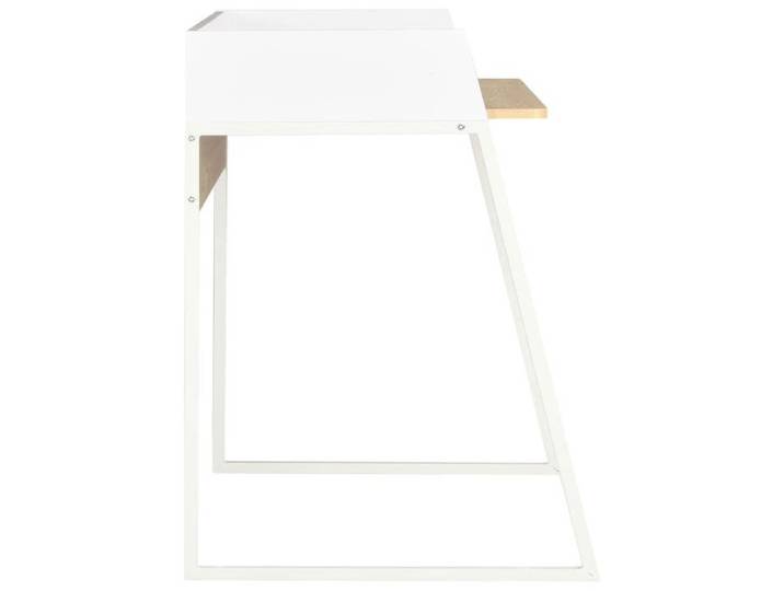 Bureau Blanc CLOUD Table à écrire Pour 1 personne Blanc et chêne 90x60x88 cm BBB10