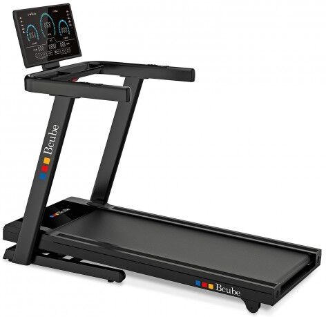 Bcube A8 Plus Tapis Roulant Elettrico, motore 3HP, superficie di corsa 53x142cm, velocità 22km/h, inclinazione elettrica 15%