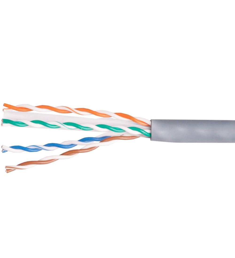 equip Bulkkabel 100 m UTP CAT 6 IEEE 802.5 halogenfrei robust Grau (404531)