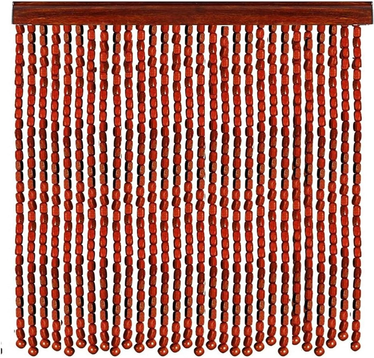 Merkloos Bamboe Kralengordijn Parels - Natuurlijk Deurgordijn - Transparant - B: 100 cm, H: 220 cm