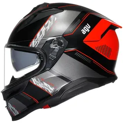 AGV, Motorradhelm, K7 Kyber Integralhelm Matt-Schwarz / Rot L (L, 59 - 60 cm)