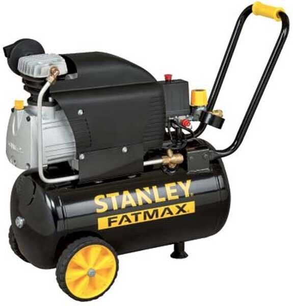 Stanley Fatmax D251/10/24s - Elektrischer Kompressor mit Wagen - Motor 2.5 PS - 24 Lt - Druckluft