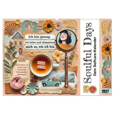 Soulful Days - Dein Selfcare-Kalender (Wandkalender 2027 DIN A2 quer), CALVENDO Monatskalender