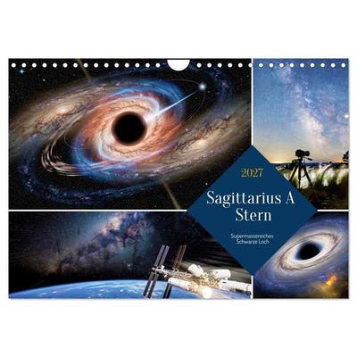Sagittarius A Stern (Wandkalender 2027 DIN A4 quer), CALVENDO Monatskalender