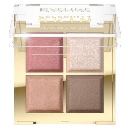 Eveline Celebrity Skin Baked Multifunctional Contouring Palette 4in1 16g (Bronzer, Highlighter, 16 g) (5903416087243)