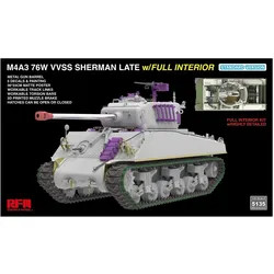 Rye Field Model Kit Modello Carro Armato Sherman M4A3 76W VVSS