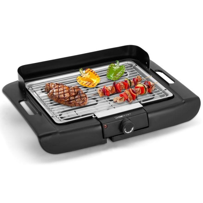 Clatronic BQ3841 Tischgrill 2000 W mit 360 x 250 mm Fläche (Schwarz) 264848