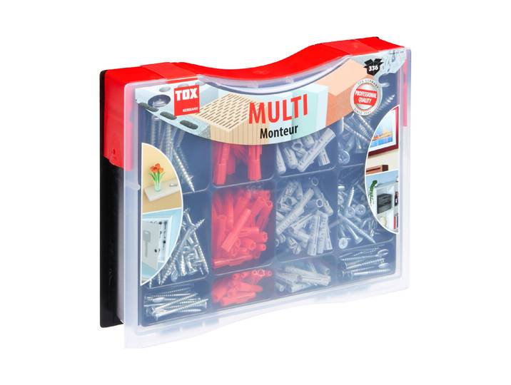 Tox Sortimentskoffer Multi Monteur 336-teilig