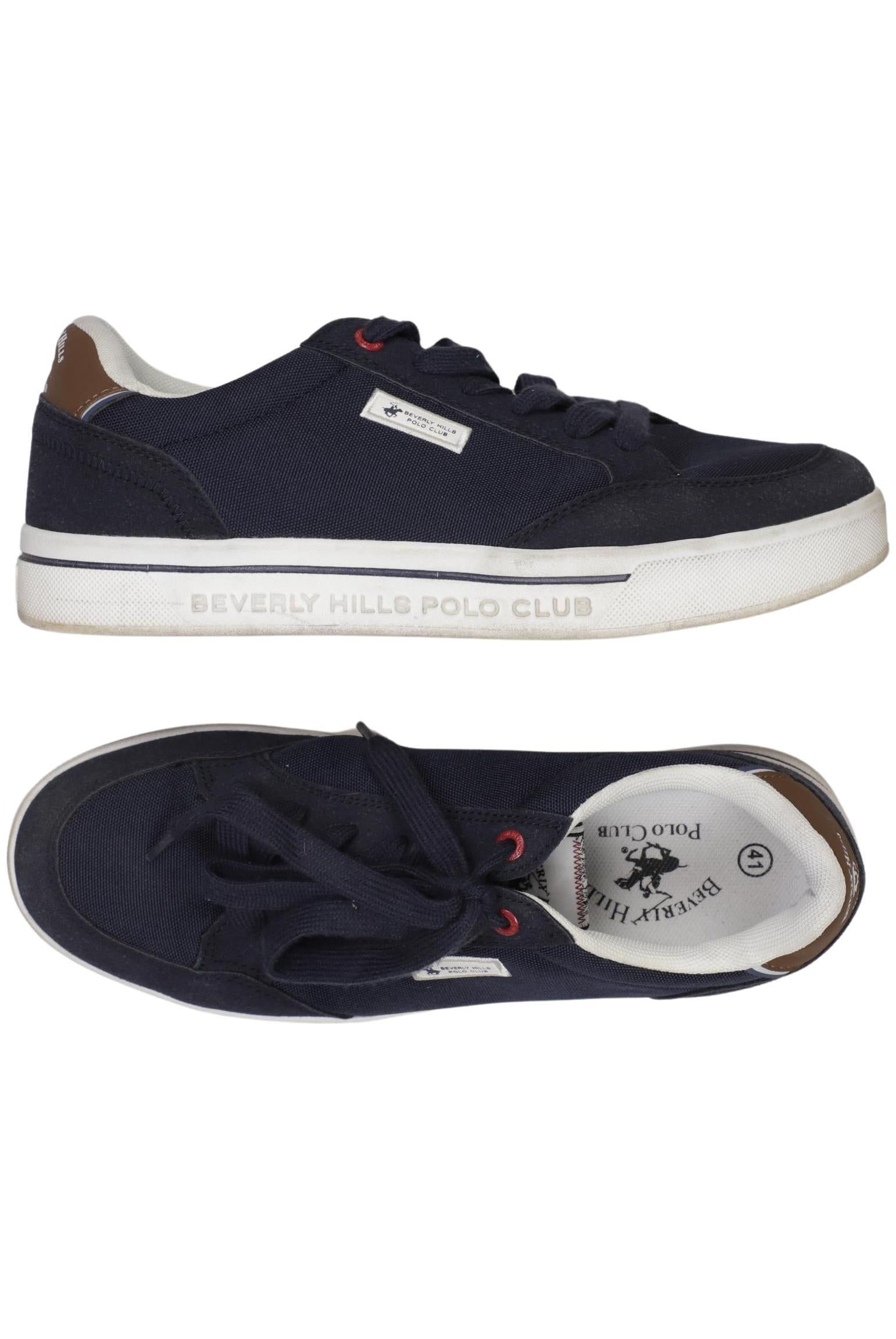 Beverly Hills Polo Club Herren Sneaker, Marineblau, Gr. EU 41, Kunstleder - Second Hand