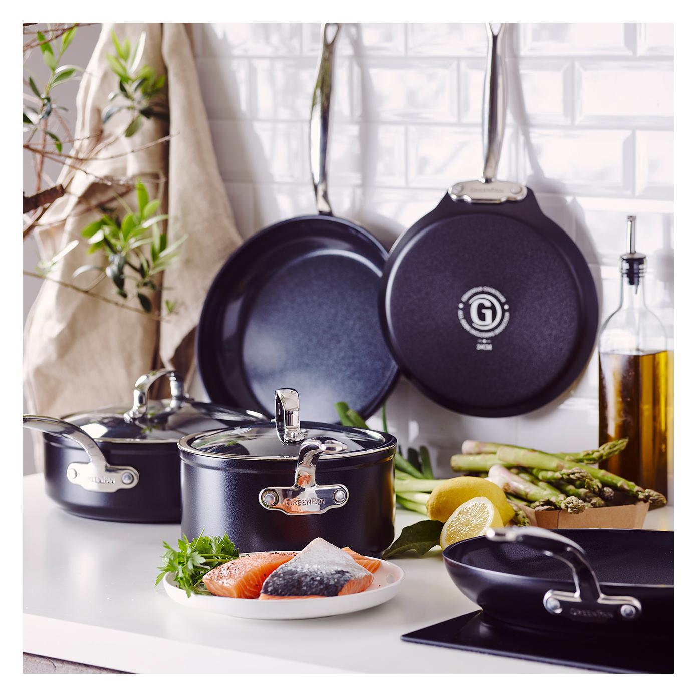 Greenpan Barcelona Pro 2-delige Pannenset met keramische antikleeflaag 24/28 cm (CC005336-001)