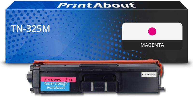 PrintAbout Toner compatible Brother TN-325M - Magenta - Grande capacité Magenta