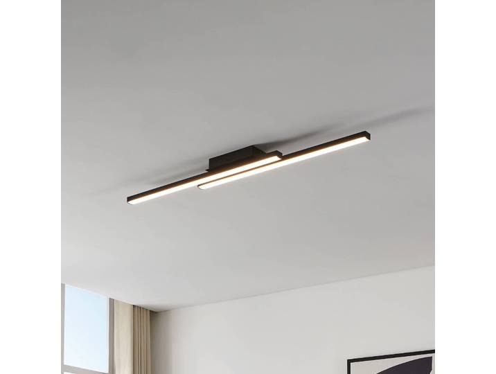 EGLO connect Smart Home Deckenleuchte Connect Fraioli-Z, dimmbar, schwarz, für Wohn- / Esszimmer, Aluminium