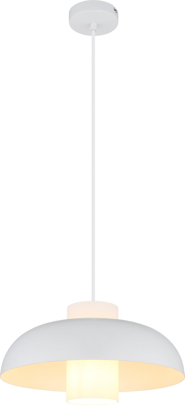 Moderne hanglamp Lowe Globo wit Ø 38cm