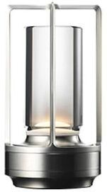 Uplift Picks Rechargeable Crystal Touch Table Lamp For Elegant Cordless Ambient Mood Lighting silver battery 2000 Mah